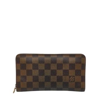 Louis Vuitton Pre-owned Lange Portemonnee (bi-fold) - Dames - Pre-owned - Bruin - Maat: ONE Size Leer