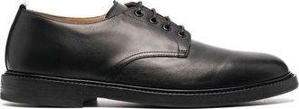 Henderson Black Derby Closed Lace-Up Leather Formal Shoes