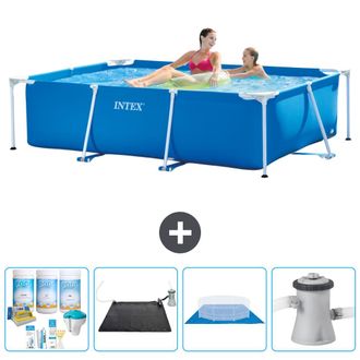 Intex Piscina Con Estructura Rectangular - 220x150x60 Cm - 7-piezas S20816
