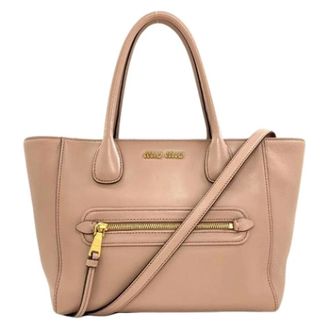 Miu Miu Pre-owned Handbags, female, Pink, Size: ONE SIZE Pre-owned Tote bag