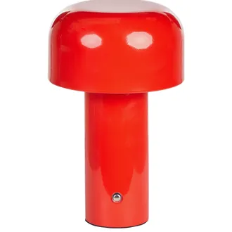 Beliani Beliani - L&aacute;mpara De Mesa Moderna Hierro Interior Exterior Rojo Besos