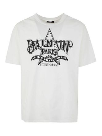 Balmain star print t-shirt straight fit
