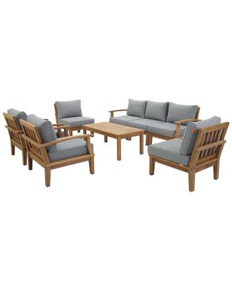 ModWay Discontinued Modway Marina 8-Piece Teak Outdoor Patio Set