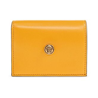 Versace Wallets & Cardholders, female, Yellow, Size: ONE SIZE Embl&egrave;me Leather Wallet