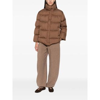 Max Mara Quilted Down Jacket - Brown