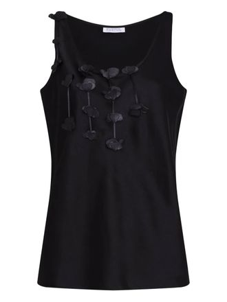 Gloria Coelho floral-detail blouse - Black