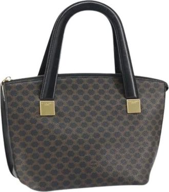 Celine Pre-owned Handbags, female, Black, Size: ONE SIZE Pre-owned Vintage PVC Hand Bag