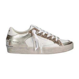 Crime London SK8 Deluxe - Dames - Sneakers - Wit - 41 EU - Leer - Schoenen