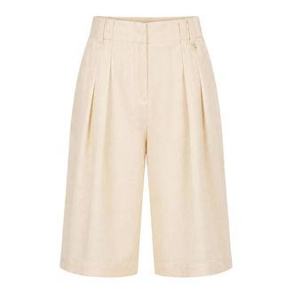 Twinset Long Shorts, female, Beige, Size: XS Bermuda Twinset