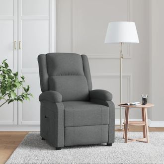 vidaXL Vidaxl Sill&oacute;n Reclinable De Tela Gris Oscuro