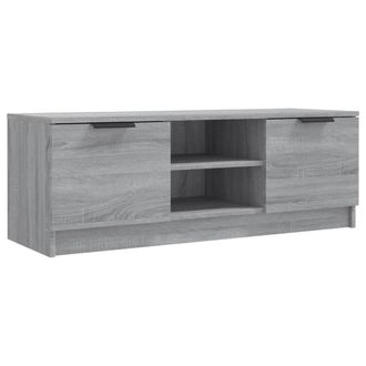 Berkfield Home TV Cabinet Grey Sonoma 102x35x36.5 cm Engineered Wood