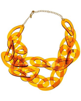 Kenneth Jay Lane Plated Link Necklace