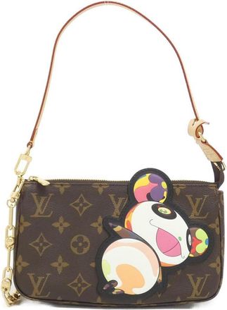 Louis Vuitton Brown Coated Canvas Pochette Pouch (Pre-Owned)