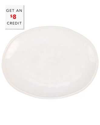 Vietri Viva By Vietri Aria White Oval Platter With $10 Credit