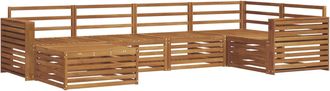 vidaXL Conjunto De Sof&aacute;s De Exterior 6 Uds. Natural Vidaxl