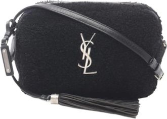 Saint Laurent Pre-owned Cross Body Bags, female, Black, Size: ONE SIZE Pre-owned Leather Shoulder Bag