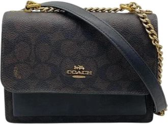 Coach Pre-owned Signature Crossbody Bag - Dames - Vintage Schoudertas - Bruin - ONE Size - Leer - Vintage