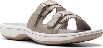 Clarks Breeze Piper Slide Sandal in Light Taupe at Nordstrom Rack, Size 10