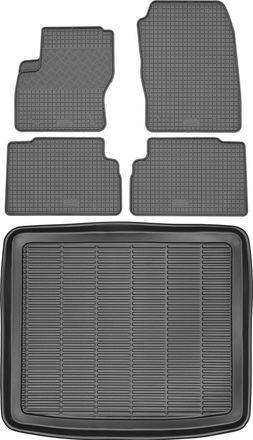 OEM Juego De Alfombrillas De Goma Para Coche Y Alfombrilla Para Maletero Para Ford Grand C-max Minivan (2010-2012)