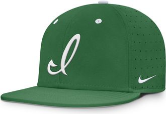 Nike Iowa Dugout True Nike Mens Dri-FIT College Fitted Hat in Green | NC1430RIA-DG4