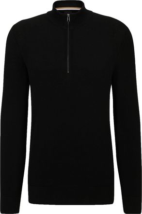 HUGO BOSS Mens E-brando-p Half Zip Knitwear Cotton - Size Medium