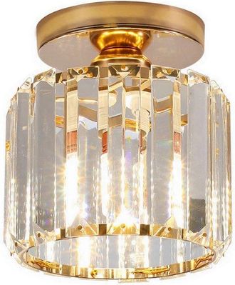 OEM L&aacute;mpara De Techo Moderna De Cristal Para Cocina, Dormitorio Y Sala De Estar, Color Dorado