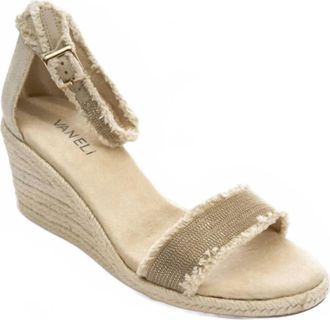 Vaneli Womens Layry Sandal In Natural Canvas
