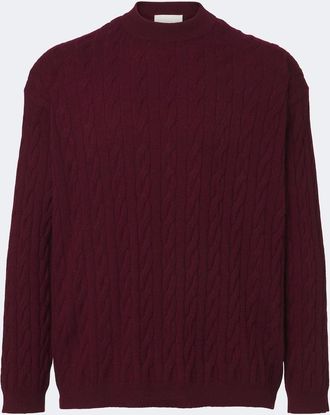 Lisa Yang Pullover Oskar in cashmere a trecce