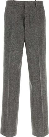 Maison Margiela Wool Tailored Broeken - Heren - Nette broeken - Grijs - L - Wol - Broeken