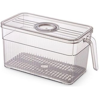 OEM Caja De Almacenamiento Para Refrigerador, Juego De 1, Caja De Almacenamiento Para Refrigerador Con Tapa Y Asa, Contenedor Para Frutas Y Verduras, Orga