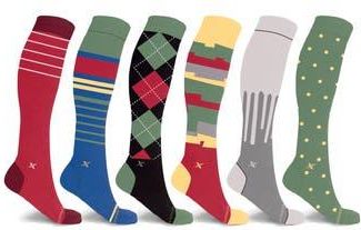 Extreme Fit Assorted 6-Pack Graduated Compression Crew Socks in Green Multi at Nordstrom Rack, Size Small