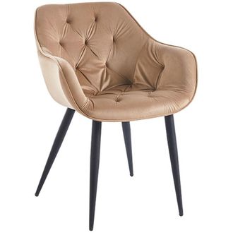 Regalos Miguel Regalos Miguel - Sillas Comedor - Silla Zandel Black Terciopelo - Champán