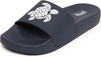 Vilebrequin Beach Slider Turtle - Heren - Sandalen - Blauw - 40 EU - Schoenen
