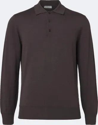 Canali Virgin wool polo sweater
