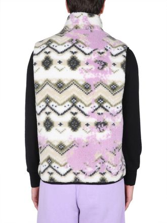 Msgm Fleece Sherpa Vest - Multicolor