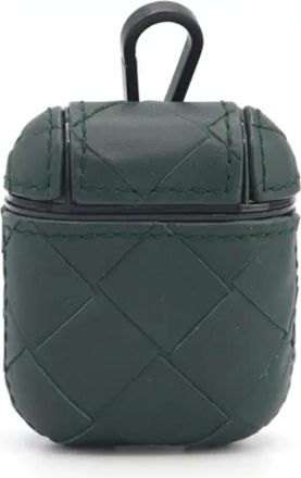 Bottega Veneta Vintage, unisex, Groen, ONE Size, Leer, Pre-owned 610263 Sleutelhanger