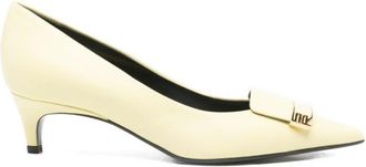 Sergio Rossi Yellow Leather Pumps