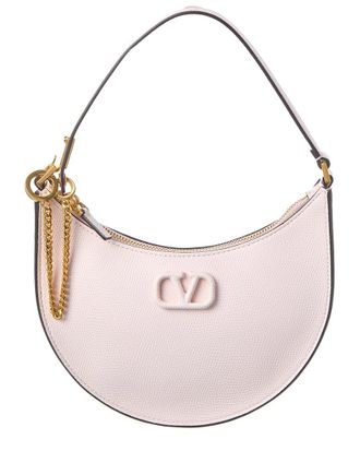 Valentino Vlogo Grainy Leather Shoulder Bag
