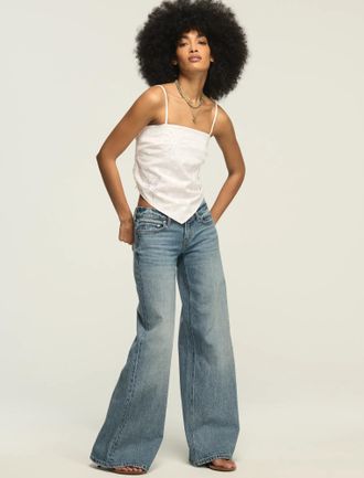 Lucky Brand Womens Super Low Rise Ultra Wide