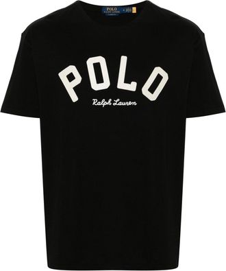 Polo Ralph Lauren logo-appliqué T-shirt - men - Cotton - S - Black