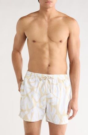 BOSS Bari Swim Shorts in Open White at Nordstrom Rack, Size Xx-Large