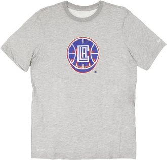 Nike T-Shirts, male, Gray, Size: XS NBA Chrome Logo Tee