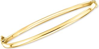 Canaria Canaria Italian 3mm 10kt Yellow Gold Bangle Bracelet