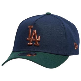 New Era Womens Los Angeles Dodgers Dodgers 9FORTY A-Frame Cap - Adult Navy/Green/Bronze