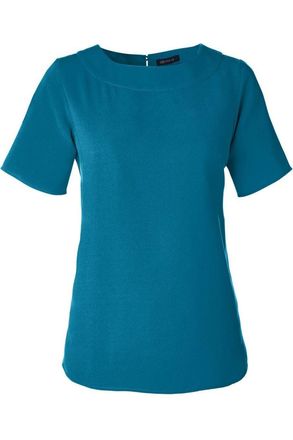 Devon & Jones Womens Perfect Fit Boat Neck Blouse