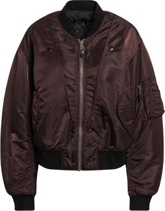 Maison Margiela Reversible Bomberjack - Dames - Bomber jackets - Bruin - S - Katoen - Jassen