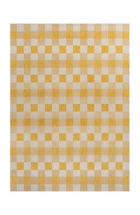 Jonathan Y Designs Darcy Traditional Geometric Bold Gingham Indoor/Outdoor Area Rug in Yellow/Cream at Nordstrom, Size 3Ft 0In X 5Ft 0In