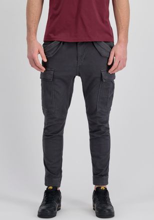 Alpha Industries Cargohose ALPHA INDUSTRIES Airman Pant, Herren, Gr. 32, N-Gr, grau (vintage grau), Web, Obermaterial: 98% Baumwolle, 2% Elasthan, unifarben, schmal no