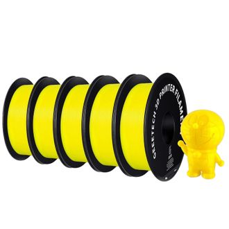 OEM Filamento Para Impresi&oacute;n 3d, Material Petg, 1,75 Mm De Di&aacute;metro, Amarillo