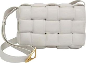 Bottega Veneta Pre-owned Padded Cassette - Dames - Vintage Schoudertas - Wit - ONE Size - Leer - Vintage